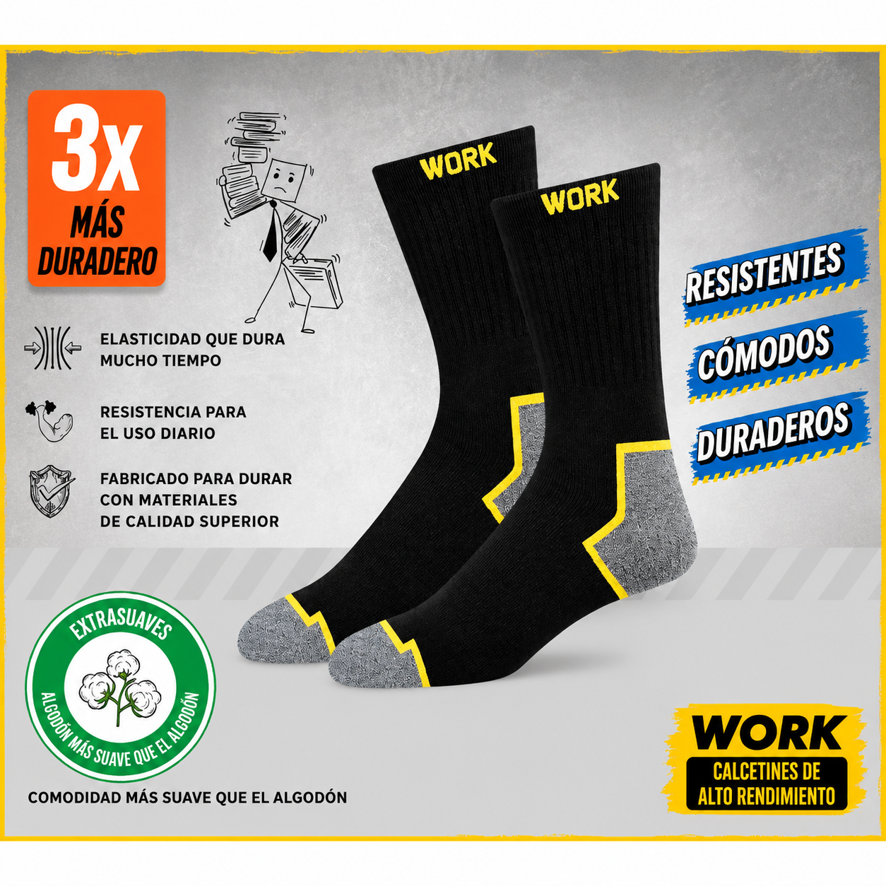Calcetines Ortopédicos Antiampollas – Pack de 3 Pares