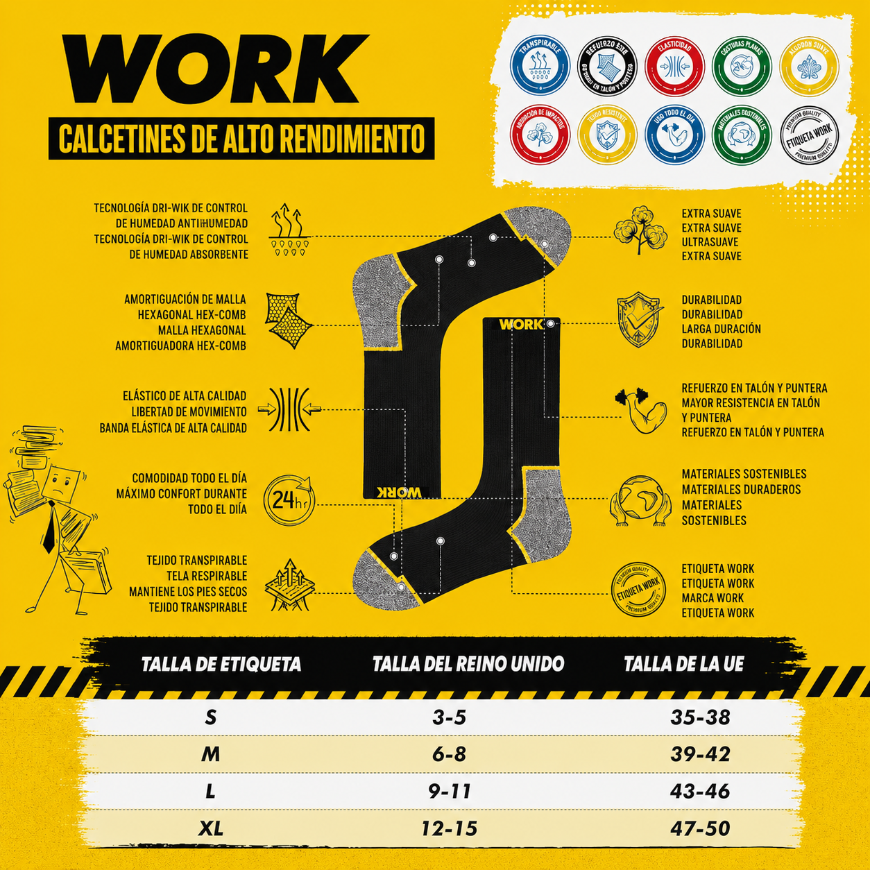 Calcetines Ortopédicos Antiampollas – Pack de 3 Pares
