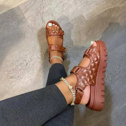 Sandalias con Velcro para Mujer – Comodidad Óptima y Estilo Irresistible
