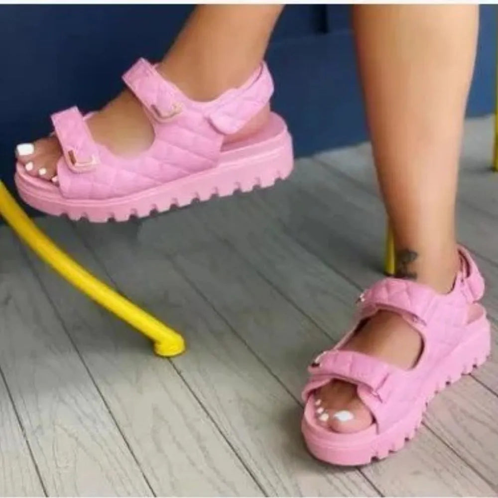 Sandalias con Velcro para Mujer – Comodidad Óptima y Estilo Irresistible