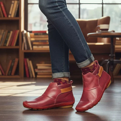 Botines de Cuero para Mujer – Comodidad y Calidez para Todo el Día