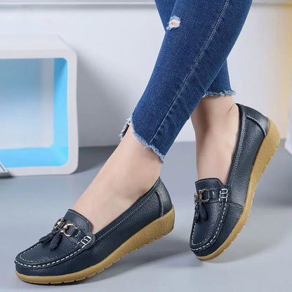Mocasines de Cuero para Mujer – Comodidad Absoluta y Elegancia