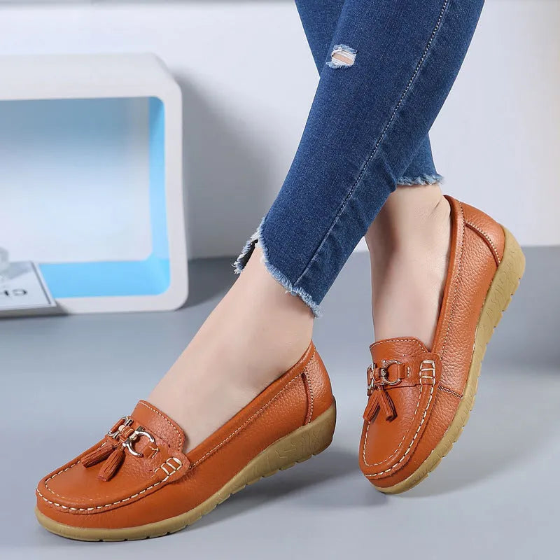 Mocasines de Cuero para Mujer – Comodidad Absoluta y Elegancia Garantizada